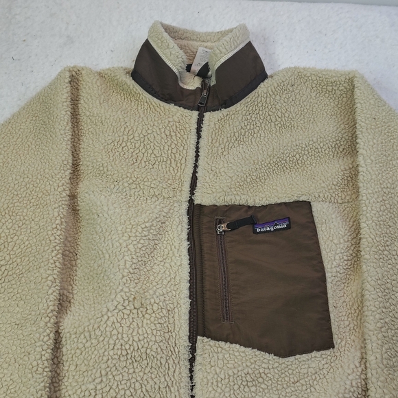 Patagonia Retro X Fleece Jacket Mens XL Natural Mushroom Deep Pile 23055 F8 - Picture 2 of 16